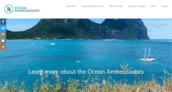 Desktop Screenshot of oceanambassadors.org