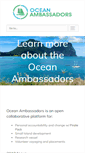 Mobile Screenshot of oceanambassadors.org